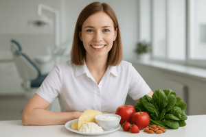 Mejora tu sonrisa y salud bucal con una dieta rica en nutrientes como calcio, vitamina C y fibra. Incorpora agua, lácteos, verduras, frutas y frutos secos para prevenir enfermedades y mantener una buena higiene oral. ¡Cuida tu boca de forma natural!