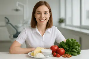 Mejora tu sonrisa y salud bucal con una dieta rica en nutrientes como calcio, vitamina C y fibra. Incorpora agua, lácteos, verduras, frutas y frutos secos para prevenir enfermedades y mantener una buena higiene oral. ¡Cuida tu boca de forma natural!